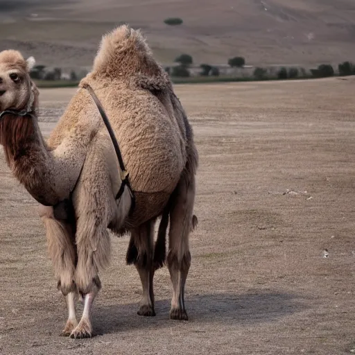 Prompt: bactrian camel 8 k photo