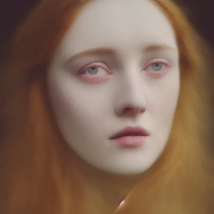 Image similar to Kodak Portra 400, 8K,ARTSTATION, Caroline Gariba, soft light, volumetric lighting, highly detailed, britt marling style 3/4 , extreme Close-up portrait photography of a beautiful woman how pre-Raphaelites,inspired by Ophelia paint, the face emerges from water of Pamukkale, underwater face, hair are intricate with highly detailed realistic beautiful flowers , Realistic, Refined, Highly Detailed, interstellar outdoor soft pastel lighting colors scheme, outdoor fine art photography, Hyper realistic, photo realistic