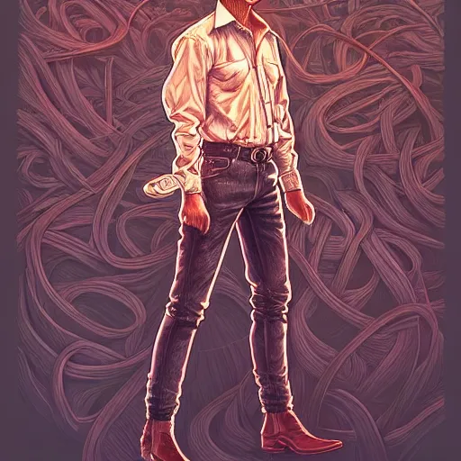 Image similar to 🤠, extremely detailed, sharp focus, wide view, full body shot, smooth, digital illustration, by james jean, by rossdraws, frank franzzeta, sakimichan