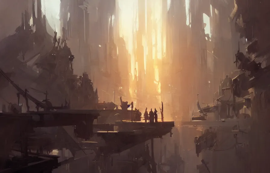 Prompt: greg manchess concept art of a the timepunk spork dimension, key visual, ambient lighting, highly detailed, digital painting, artstation, concept art, sharp focus, by makoto shinkai and akihiko yoshida and hidari and wlop and greg rutkowski