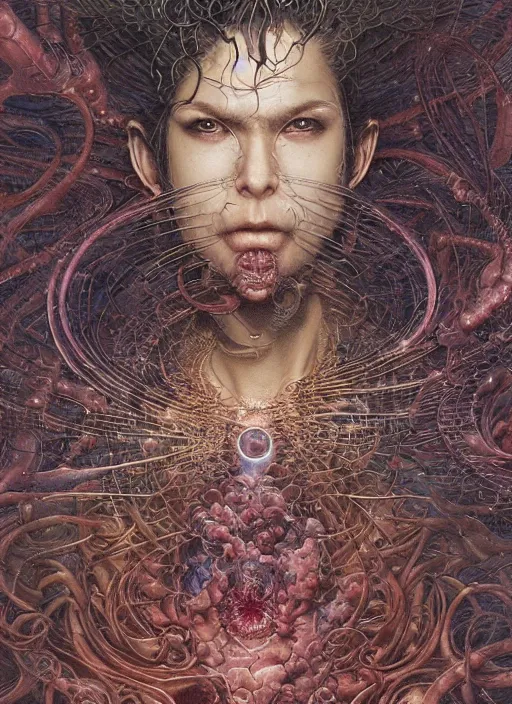 Prompt: detailed image of Anaximander by Ayami Kojima, Amano, Karol Bak, Greg Hildebrandt, and Mark Brooks, rich deep purple colors. Beksinski painting, part by Adrian Ghenie and Gerhard Richter. art by Takato Yamamoto. masterpiece . intricate artwork by Tooth Wu and wlop and beeple, greg rutkowski, very coherent symmetrical artwork, cinematic, hyper realism, high detail, octane render, unreal engine, 8k, Vibrant colors, Smooth gradients, High contrast, depth of field. by Katsuhiro Otomo, full body character drawing, inspired by Evangeleon, clean ink detailed line drawing, intricate detail, extremely detailed. painting by Arthur Rackham, Eugene de Blaas, Frederic Leighton