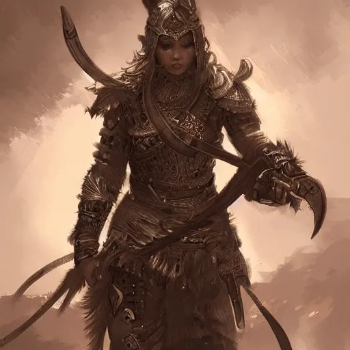 Prompt: beautiful extremely detailed intricate concept art depicting a warrior by wlop. bcy. net