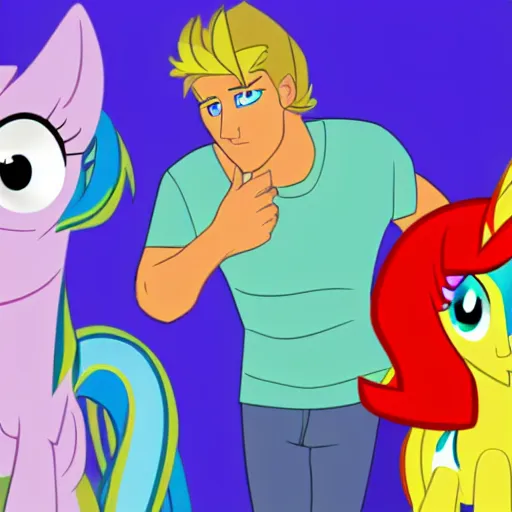 Prompt: Cartoon Pony Logan Paul