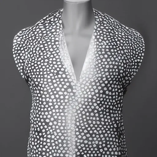 Prompt: fungal wrapped voronoi weaved funeral garment