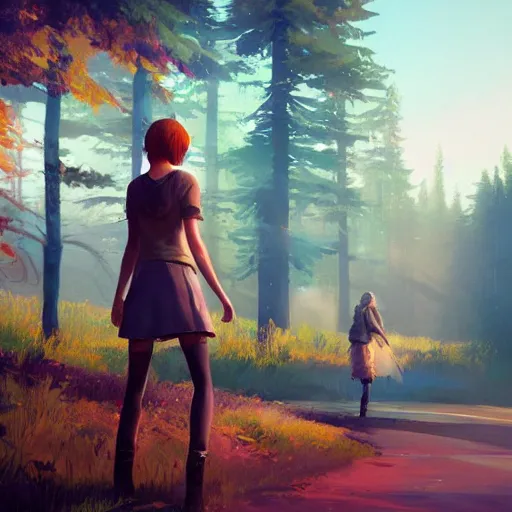 🤖, style game life is strange true colors square, Stable Diffusion