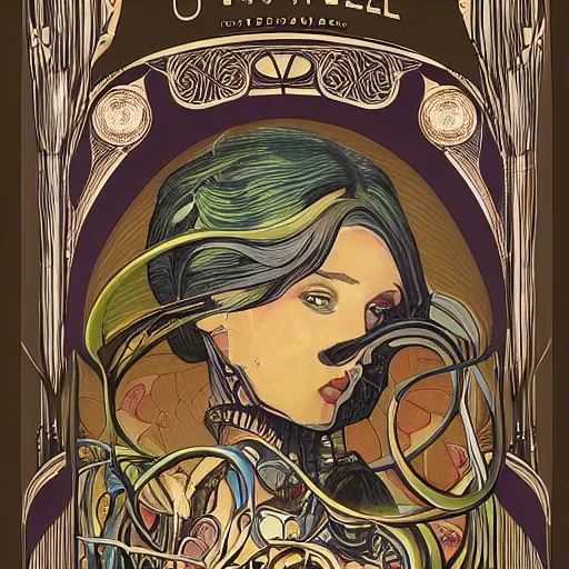 Prompt: birth of a new machine, unreal, 8 k, art nouveau