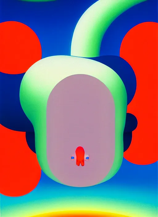 Image similar to sea by shusei nagaoka, kaws, david rudnick, airbrush on canvas, pastell colours, cell shaded, 8 k