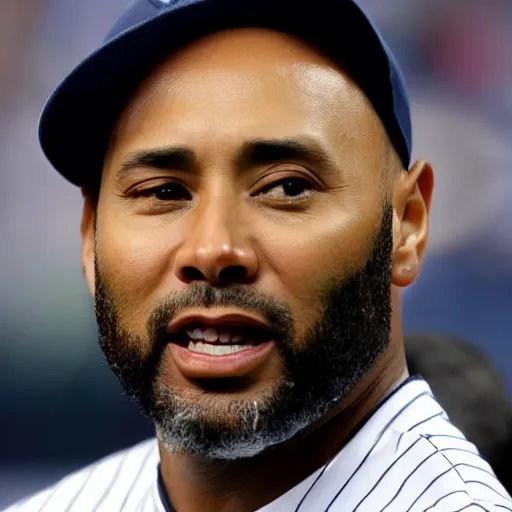 Image similar to derrick jeter, close up, photo, smoking weed