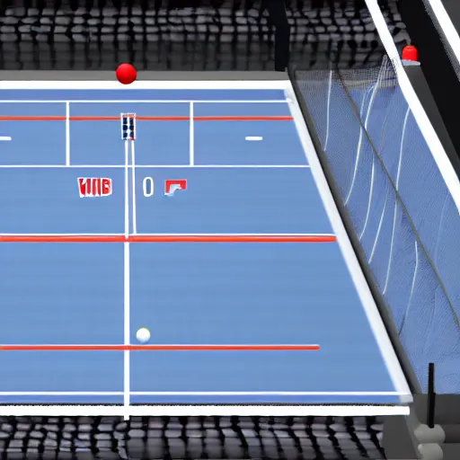 Image similar to wii sports : tennis : target practice liminal space, backrooms, free space, empty