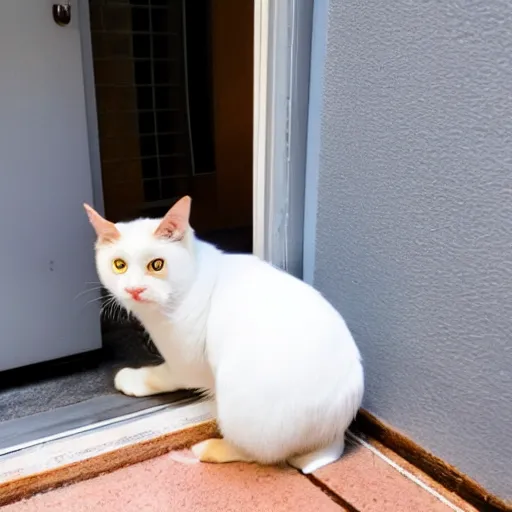 Cat at outlet my door