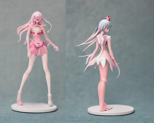 Prompt: James Jean isolated beach magical girl vinyl figure, figure photography, smooth sharp focus, tropical undertones, anime stylized, high detail, ethereal lighting - H 640