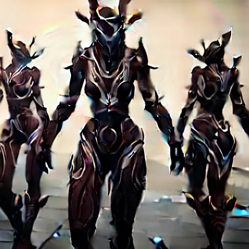 Prompt: female warframe made out of mirrors!!!!!!!!!!!!!, 8k resolution, high detail, ULTRA REALISTIC VFX, reflections, octane render