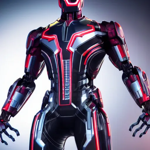 Prompt: still photo of marvel ultron, highly detailed, advanced tech wear, photorealistic portrait, bright studio setting, studio lighting, crisp quality and light reflections, unreal engine 5 quality render