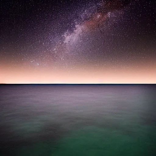 Image similar to peaceful sea at night full of stars night dawn clear waters clear skies