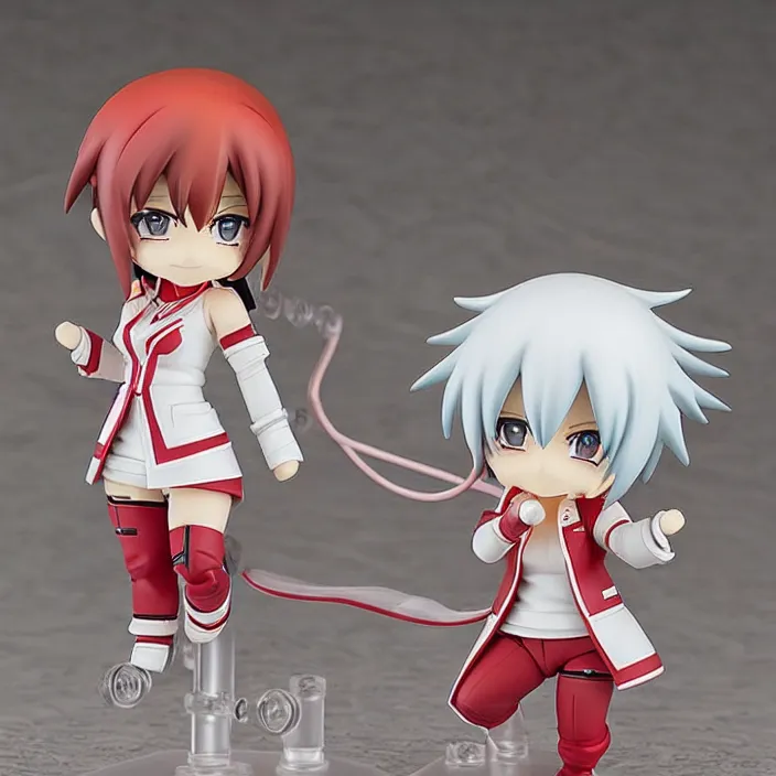 Image similar to shiro from deadman wonderland, an anime nendoroid of shiro, figurine, detailed product photo