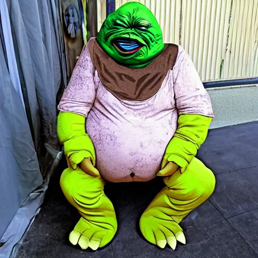 Prompt: Jabba the Hut sexy Halloween costume