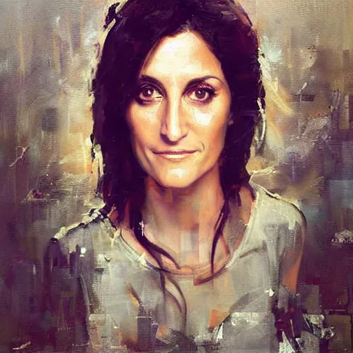 Image similar to jamie lynn spears and lisa edelstein morphed together, hybrid, jeremy mann painting