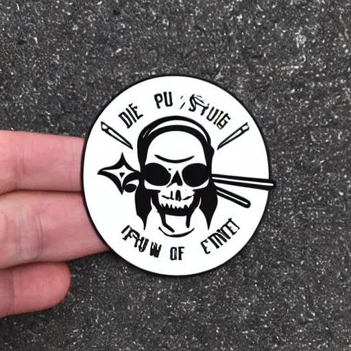 Image similar to die cut sticker, you are a crew member of the future king of the pirates