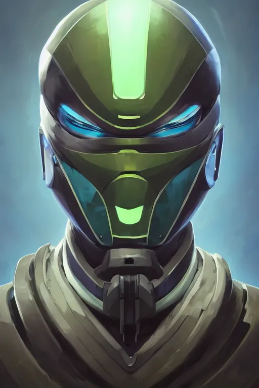 Image similar to epic mask helmet robot ninja portrait stylized as fornite style game design fanart by concept artist gervasio canda, behance hd by jesper ejsing, by rhads, makoto shinkai and lois van baarle, ilya kuvshinov, rossdraws global illumination radiating a glowing aura global illumination ray tracing hdr render in unreal engine 5