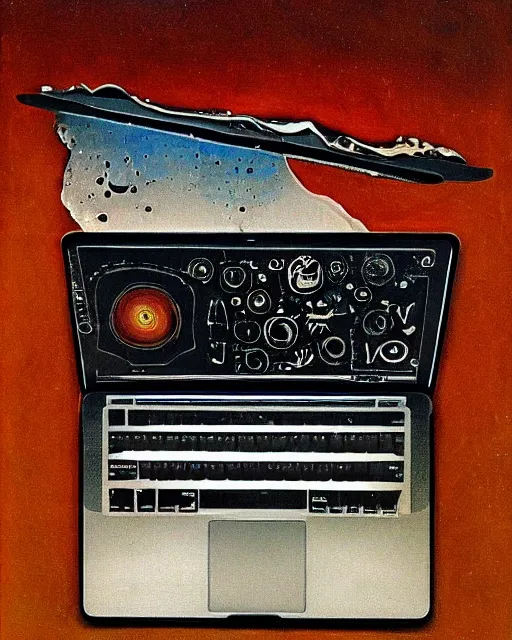 Prompt: the interface of an macbook by salvador dali