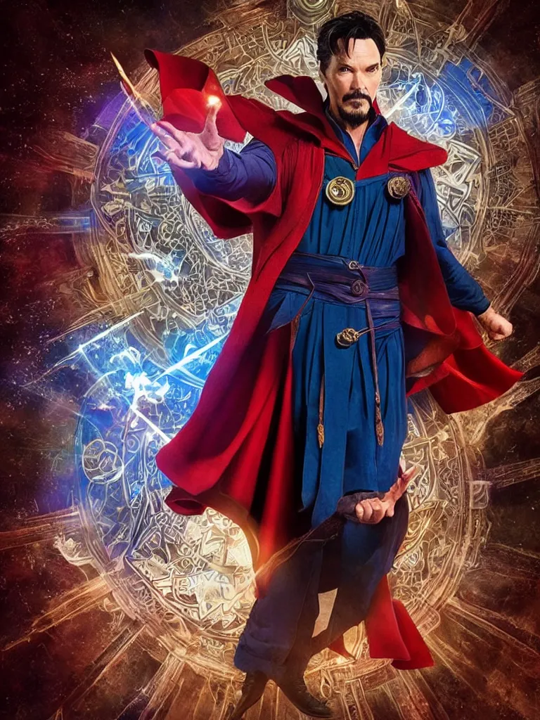 Prompt: Rene Requiestas as Doctor Strange