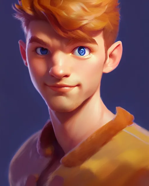 Prompt: character concept art of the wonderboy | | pixar - cute - fine - face, pretty face, realistic shaded perfect face, fine details by stanley artgerm lau, wlop, rossdraws, james jean, andrei riabovitchev, marc simonetti, and sakimichan, trending on artstation