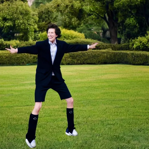 Image similar to joel osteen jumping rope, photograph 4 k