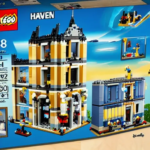 Prompt: heaven lego set,