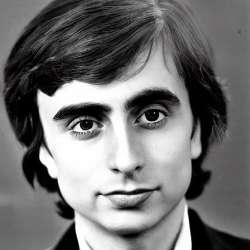 Image similar to extremely detailed photo of young carl sagan, detailed face