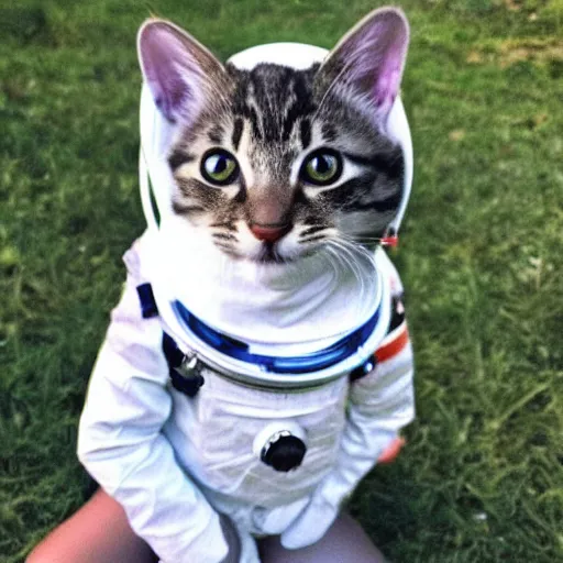 Prompt: cute kitty astronaut