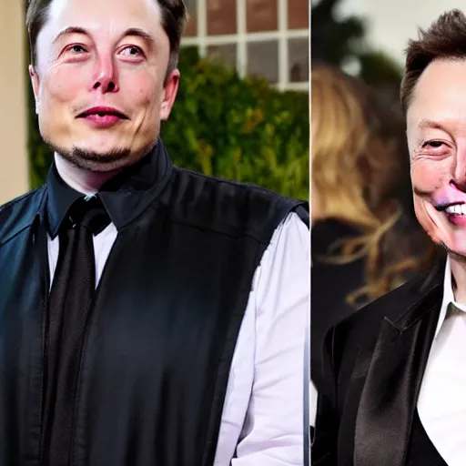 Prompt: elon musk pregnant with twins