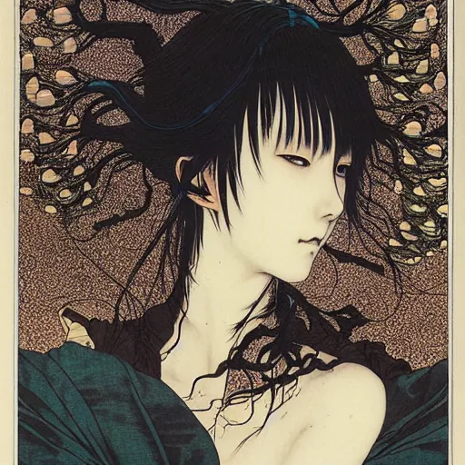 Image similar to prompt : portrait of muse soft light painted by takato yamamoto, inspired by ghost in shell anime, smooth face feature, intricate oil painting, high detail, sharp high detail, manga and anime