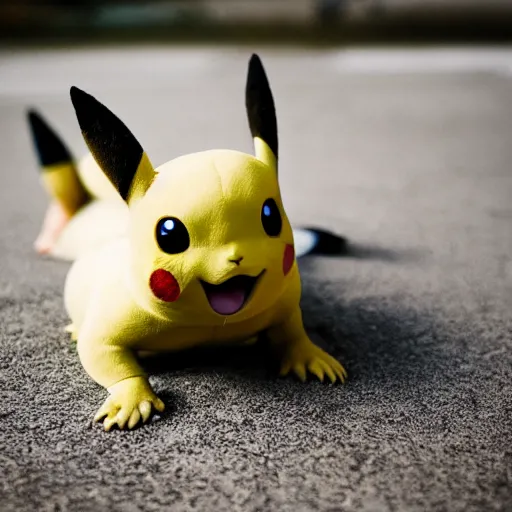 Image similar to a photo of real - life pikachu, perfect faces, sigma 3 5 mm, award winning photography, instagram