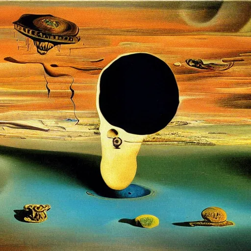 Image similar to planet earth, salvador dali