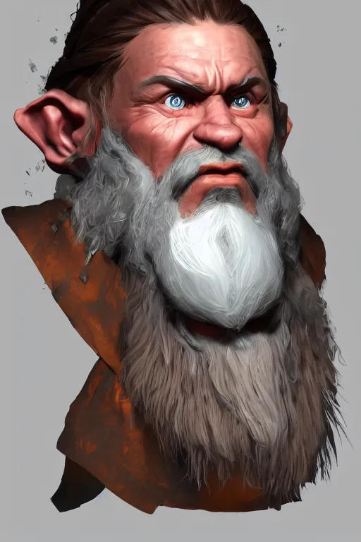 Image similar to a portrait of my next DND dwarf character , concept art, DND, trending on artstation 3D.