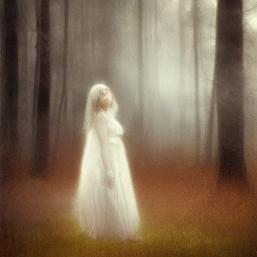 Prompt: pale ghost girl, by mikko lagerstedt, by gaston bussiere, by jean deville, cinematic lighting