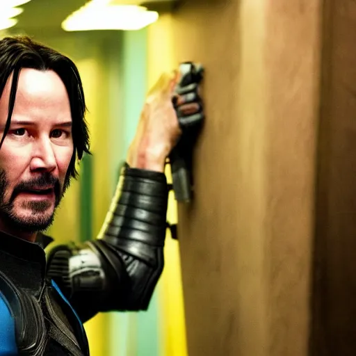 Image similar to Keanu Reeves Guardians of the Galaxy