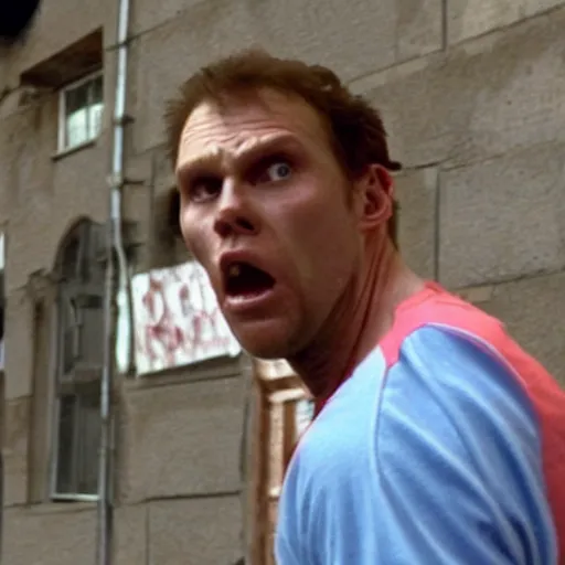 Image similar to Live Action Still of Jerma in Shaun of the Dead, real life, hyperrealistic, ultra realistic, realistic, highly detailed, epic, HD quality, 8k resolution, body and headshot, film still