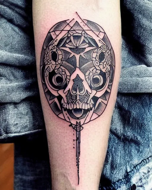 Prompt: cool tattoo design art