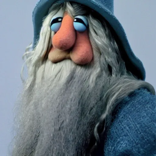 Image similar to Gandalf in the Muppet show, realism, high quality