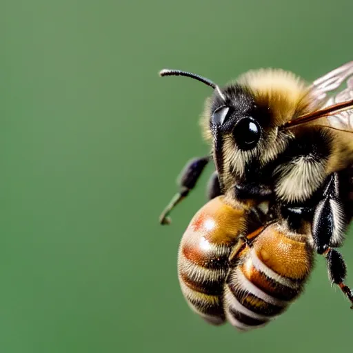 Prompt: action photo of bee, from nature journal, 1 / 1 0 0 0 sec shutter, action photo, sigma 1 0 5 mm f 2. 8