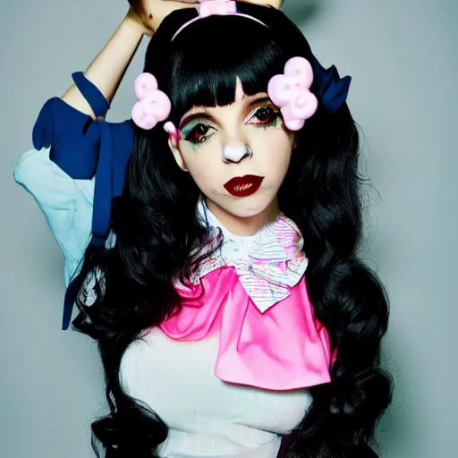 Prompt: melanie martinez, kawaii fashion, award winning photography, aesthetics