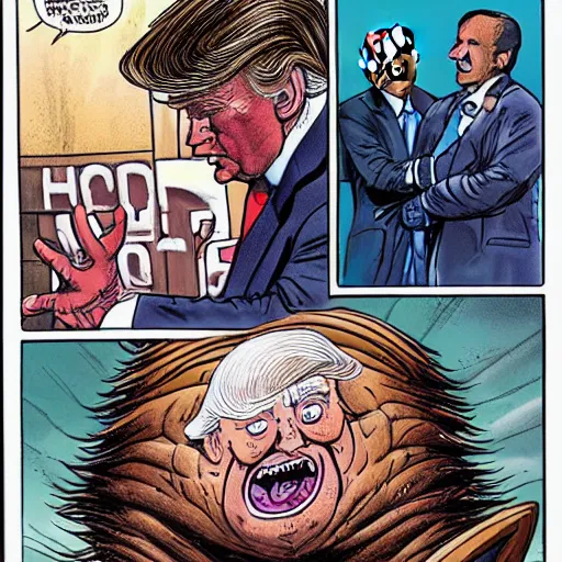 Prompt: trump as the thing - n 9