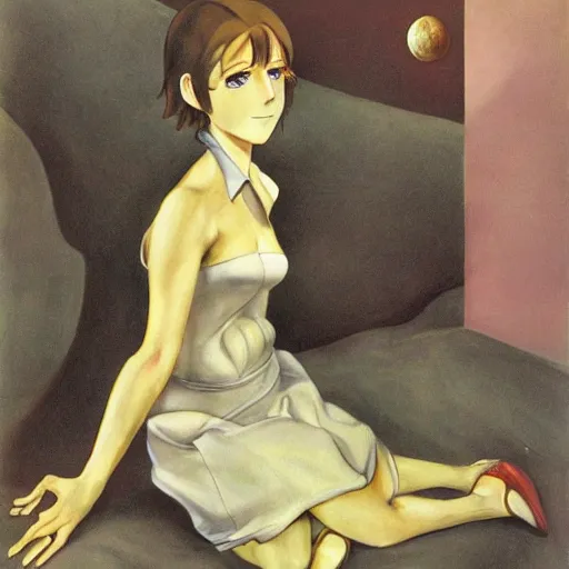 Image similar to anime by dorothea tanning