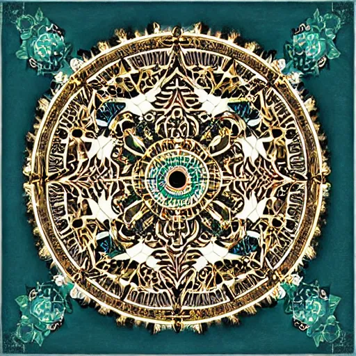 Prompt: aggressive baroque mandala Κατάγομαι από μια θλιβερή περι οχή Moje čelist je plná medu a žluči, a je to složité mechan ické okno la meva mandíbula es tà ple de mel i la bilis, i és complex, és una finestra a tra vés del qual mecànica putes mir acle es veuen Sono finito in un