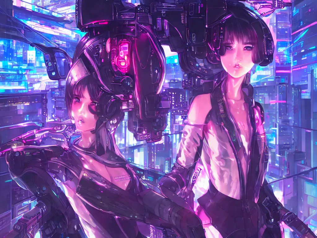 Prompt: portrait anime visual futuristic female cyber airforce, on cyberpunk neon light tokyo rooftop, ssci - fi and fantasy, intricate and very beautiful, human structure, concept art and kyoto studio, sharp focus, anime fantasy illustration by rossdraws and magali villeneuve and liya nikorov and luxearte, frostine engine