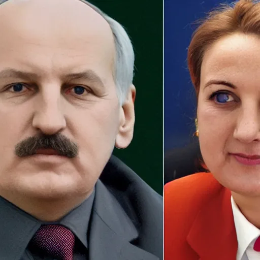 Prompt: Alexander Lukashenko as a woman