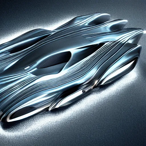 Image similar to A seamless pattern of sci-fi organic zaha hadid car ash thorp car khyzyl saleem organic car Daniel Simon design in the blade runner 2049 film keyshot product render cloudy plastic ceramic material shiny gloss water reflections, seamless pattern, Octane render in Maya and houdini, vray, large motifs, ultra high detail ultra realism, unreal engine, 4k in plastic dark tilt shift