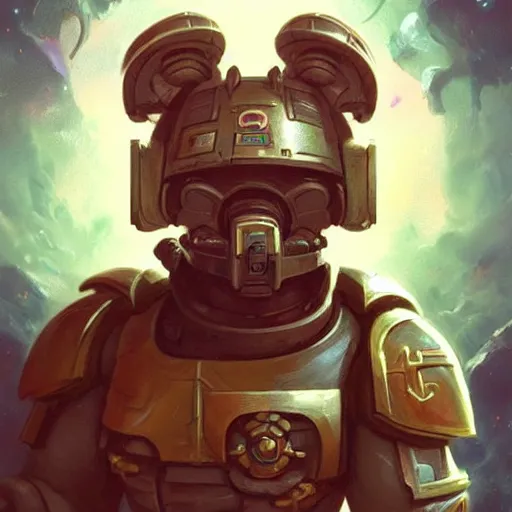 Prompt: cute little anthropomorphic Guinea Pig Space Marine, tiny, small, short, Space marine, cute and adorable, pretty, beautiful, DnD character art portrait, matte fantasy painting, DeviantArt Artstation, by Jason Felix by Steve Argyle by Tyler Jacobson by Peter Mohrbacher, cinema