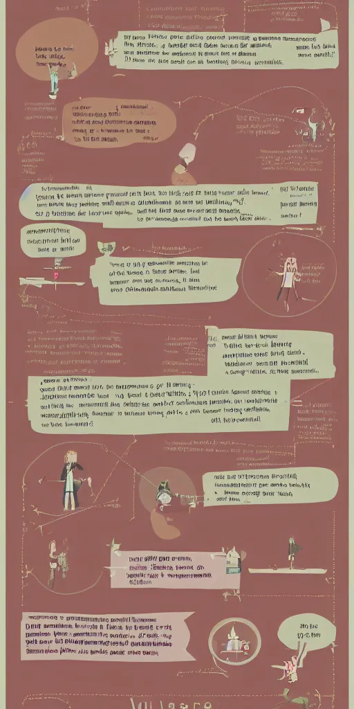 Image similar to how to communicate with aggressive customers, pastel infographic by Wes Anderson